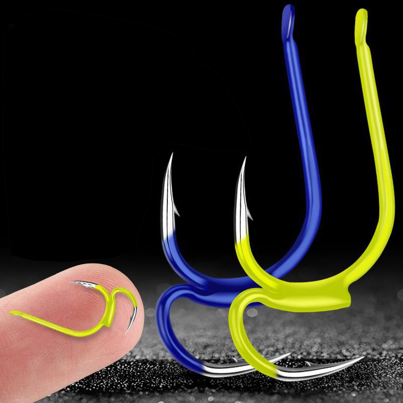 Fishing Hook Assortment - 10pcs Premium Japanese Double Fishing Hooks