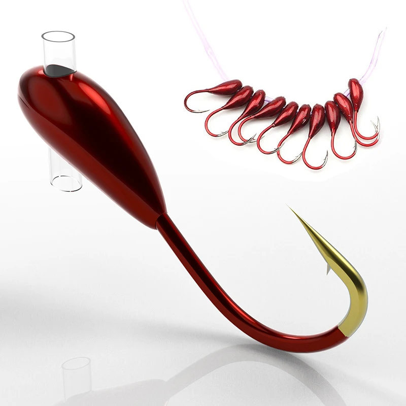 Fishing Hook Offset - 10/20PCS Winter Ice Fishing Hook High