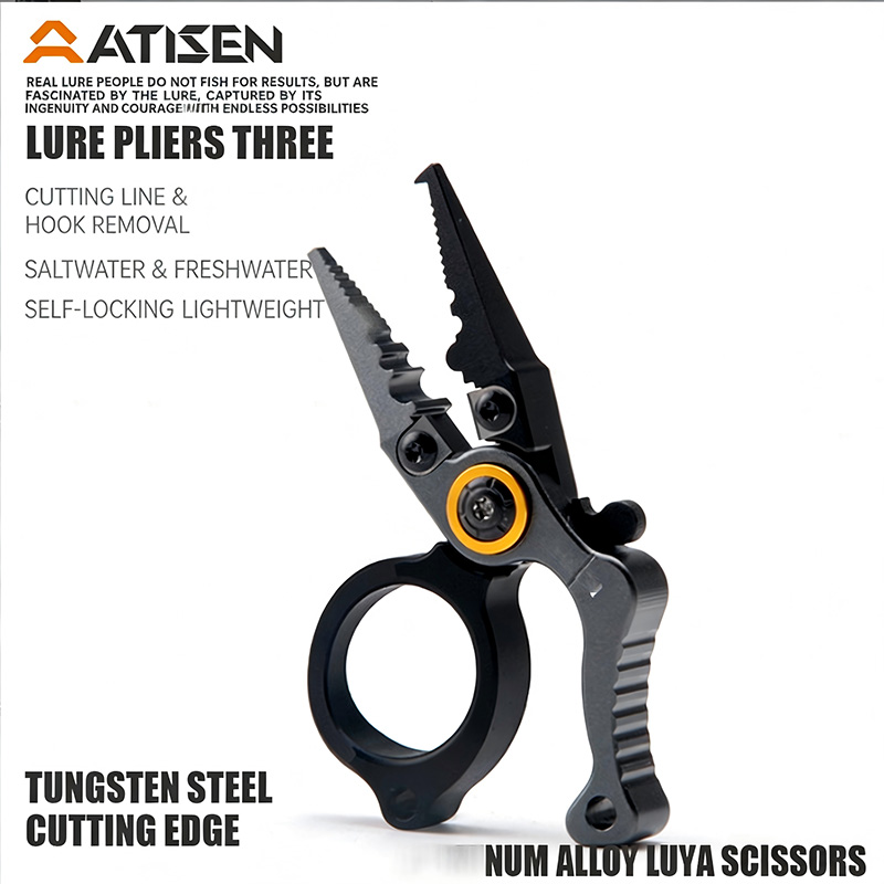 Fishing Hook Remover - Mini Portable Aluminum Fishing Pliers Multifunctional