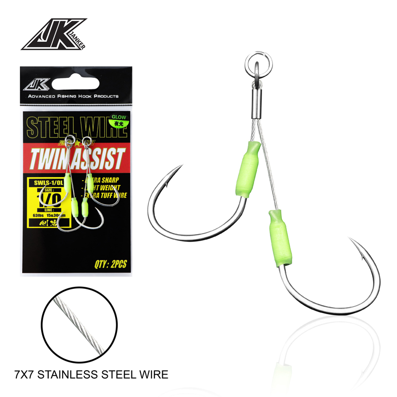 Fishing Hook Barbless - JK 3PACK Wear Resistant Jigging Hook