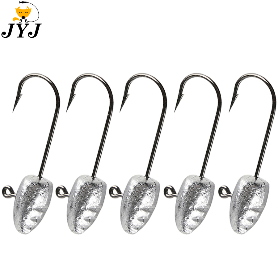 Fishing Hook Barbless - Exposed Oval Jig Head Jig Hooks