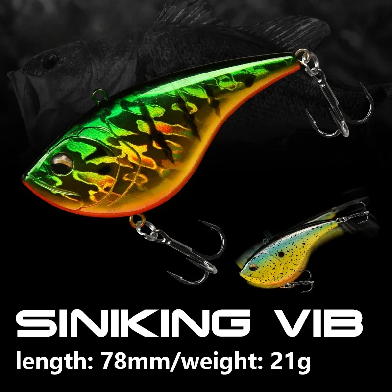 Fishing Hook Treble - 21g/78mm VIB Fishing Lure Artificial Hard