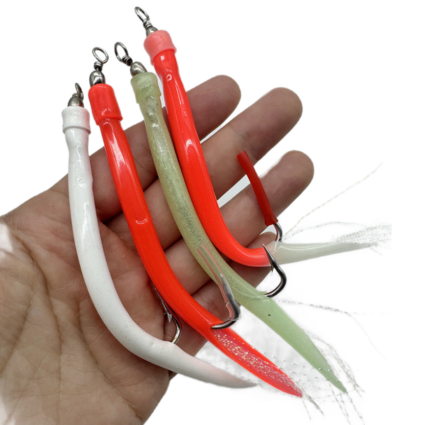 1/5Pcs CodfishFishing Eel Tube - Fishing Hook Offset review and price