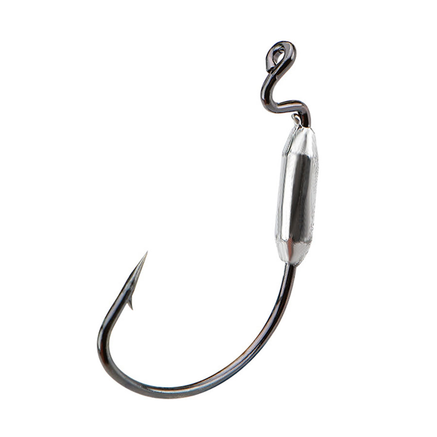 5pcs Soft Worm Lure 1/0# 2/0#  - Fishing Hook Offset review and price