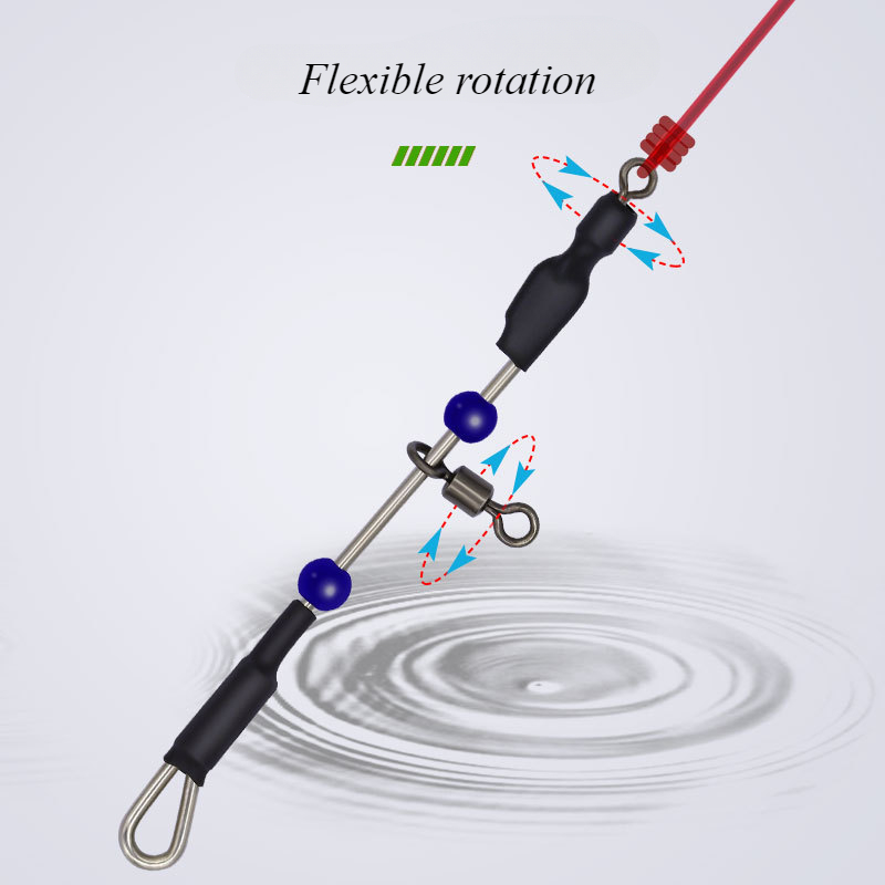 5PCS Swivel Steel Wire Balance - Fishing Hook Stainless Steel review and price