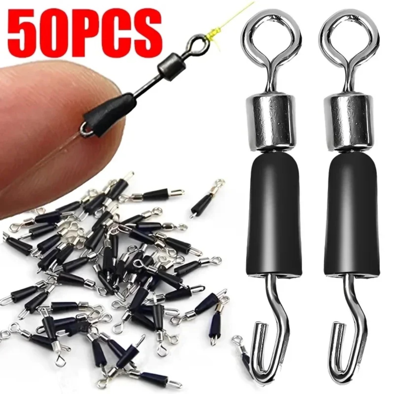 50pcs Carp Fishing Quick Chang - Fishing Hook Stainless Steel review and price