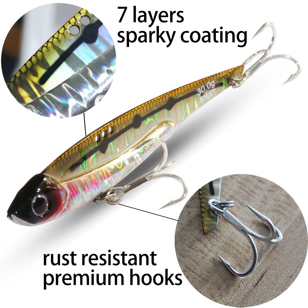 GOBAIT VIB Fishing Lure 20g 25 - Fishing Hook Treble review and price
