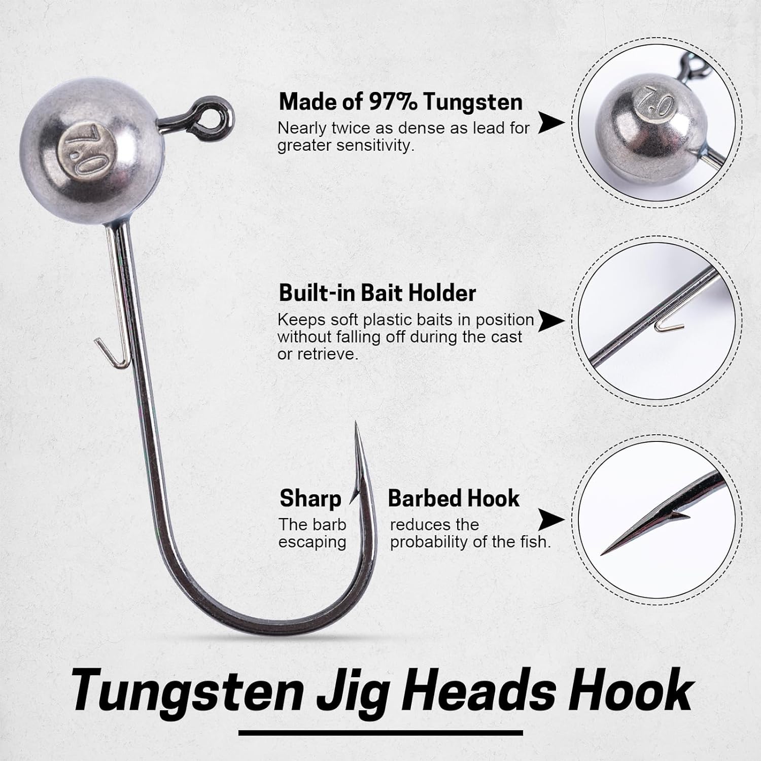 1.8g-28g 95% Solid  crank Jig  - Fishing Hook Barbless review and price