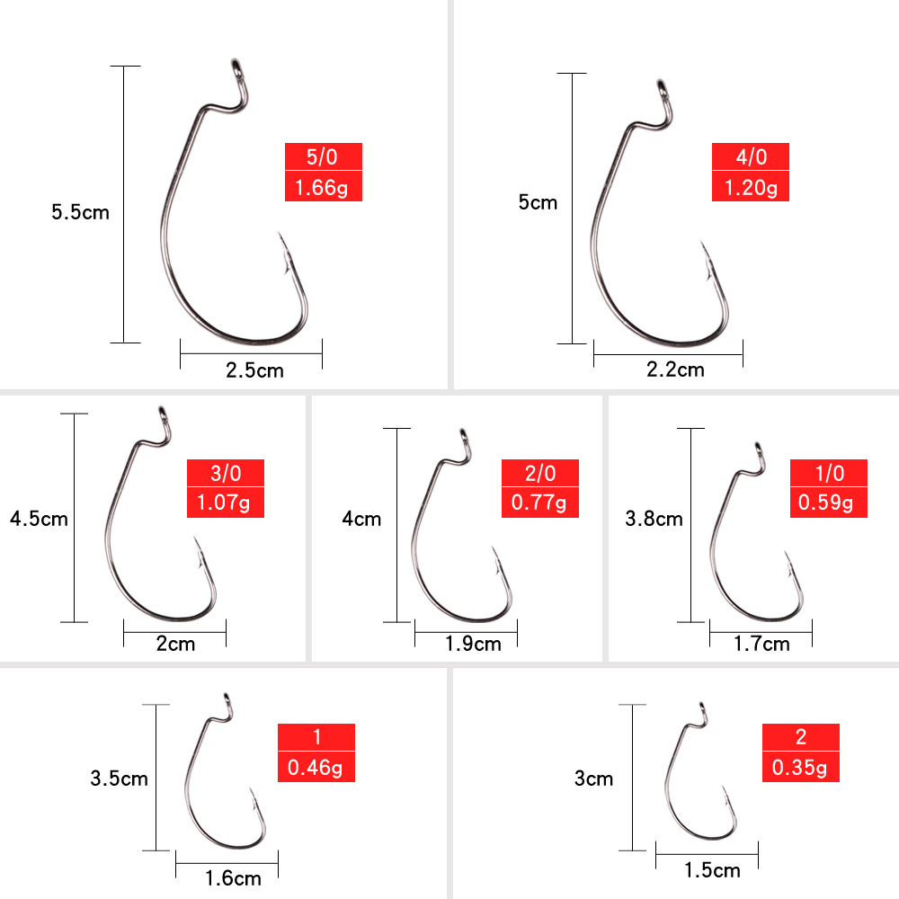 LUSHAZER 10pcs/lot Carbon Stee - Fishing Hook Barbless review and price