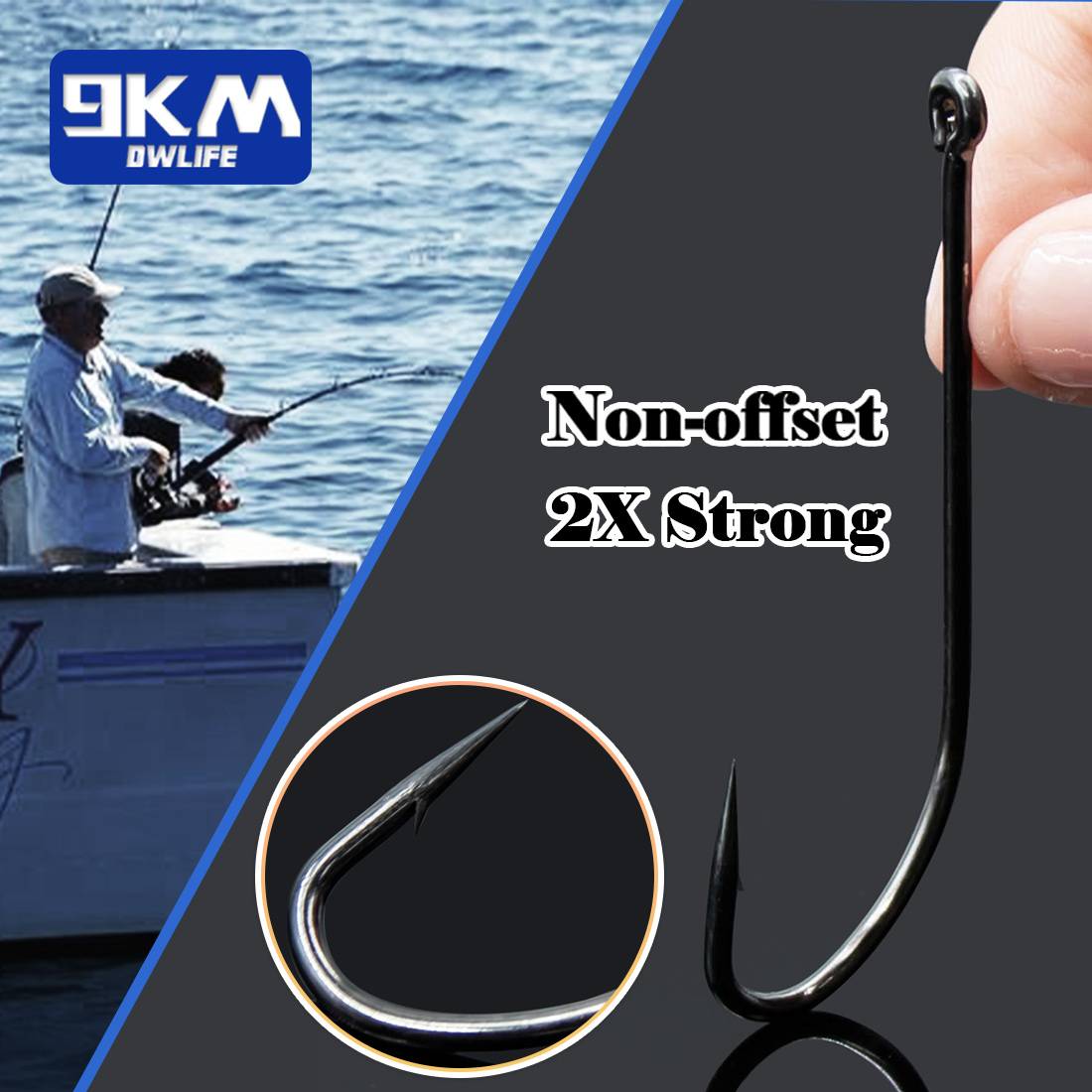 9KM Seawater Fishing Hook 50~2 - Fishing Hook Assortment review and price
