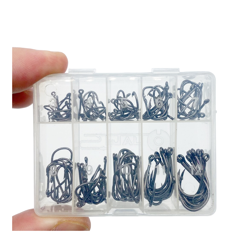 100pcs/lot fishhook box set  b - Fishing Hook Assortment review and price