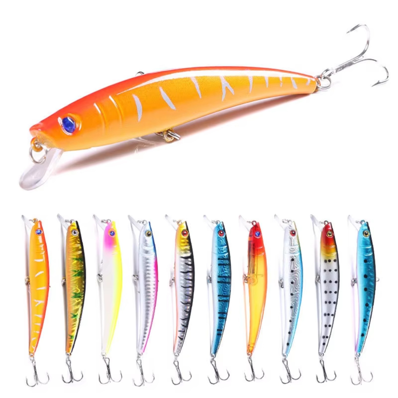 Minnow Fishing Lure 110mm 13g  - Fishing Hook Treble review and price