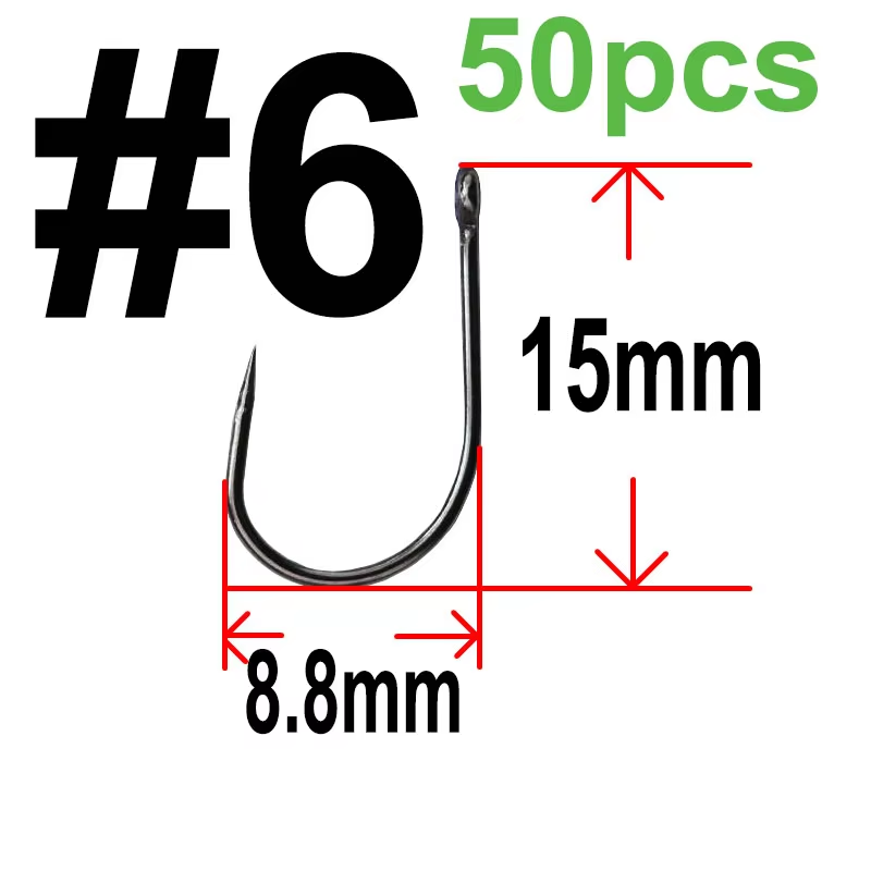 Hameçons de pêche à la carpe,  - Fishing Hook Barbless review and price