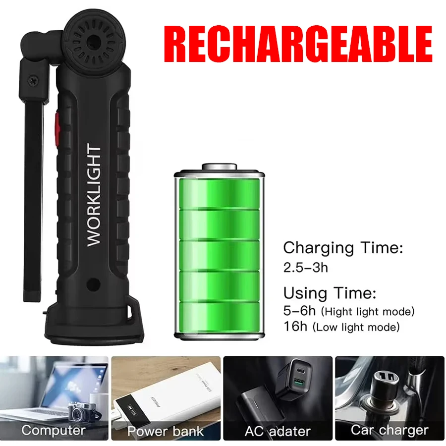 Rechargeable Magnetic Work Lig - Fishing Hook review and price