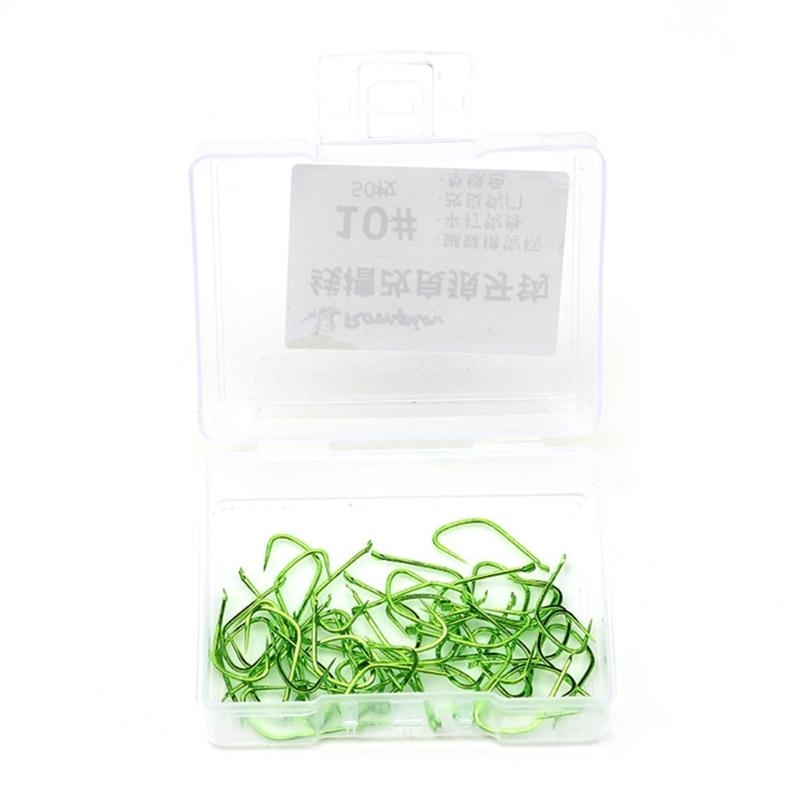 50Pcs Long Handle Small Fishes - Fishing Hook Barbless review and price