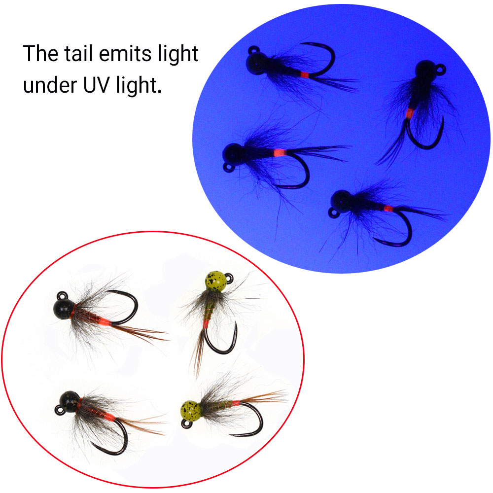 6PCS Jig Tungsten Bead Head Ny - Fishing Hook Jig review and price