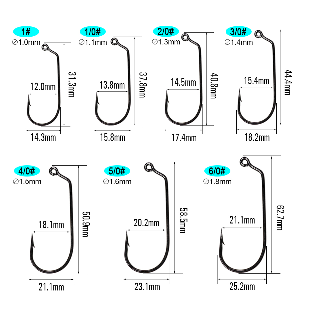 ICERIO 20PCS 60 Degree Jig Hoo - Fishing Hook Barbless review and price