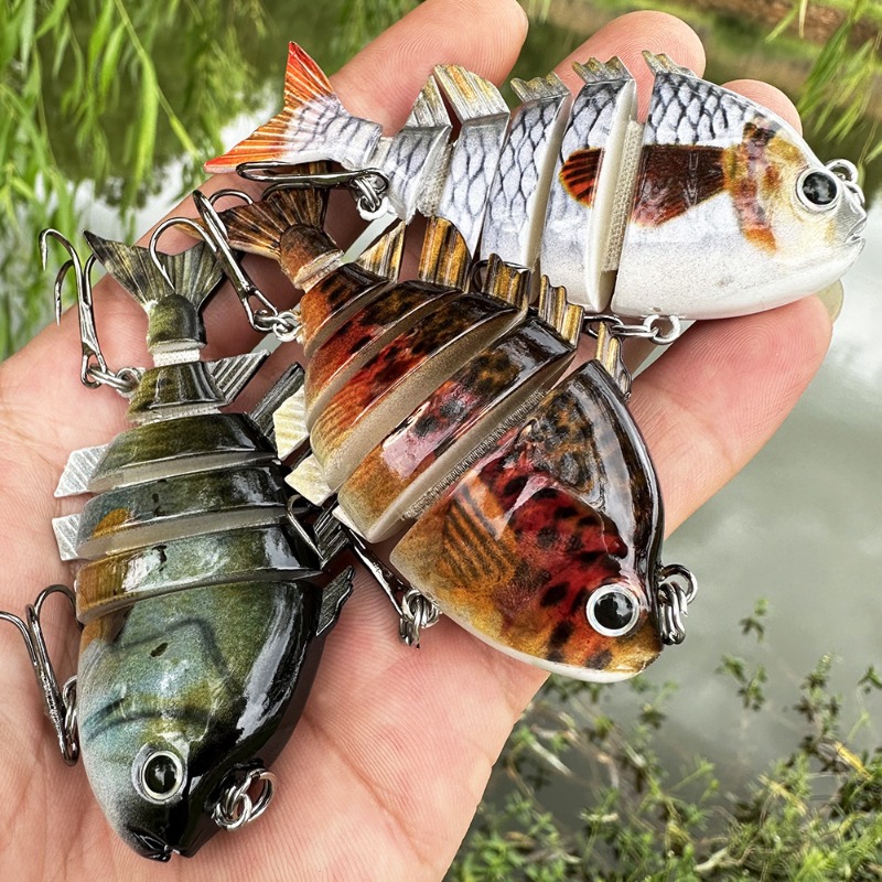 8cm16g Multi-jointed Swimbait  - Fishing Hook Treble review and price
