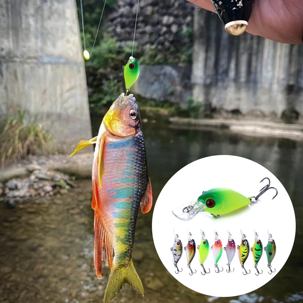 5cm Micro Crankbait Wobbles Je - Fishing Hook Treble review and price