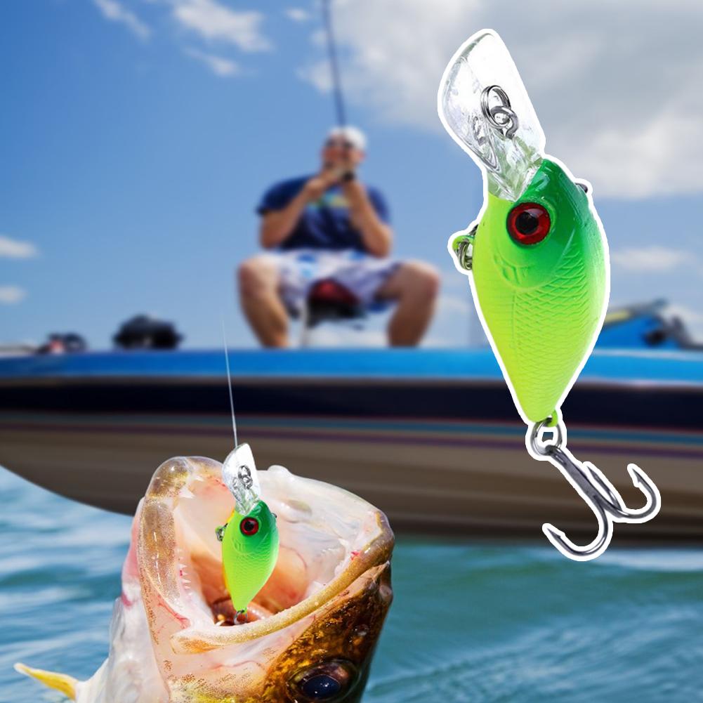 5cm Micro Crankbait Wobbles Je - Fishing Hook Treble review and price