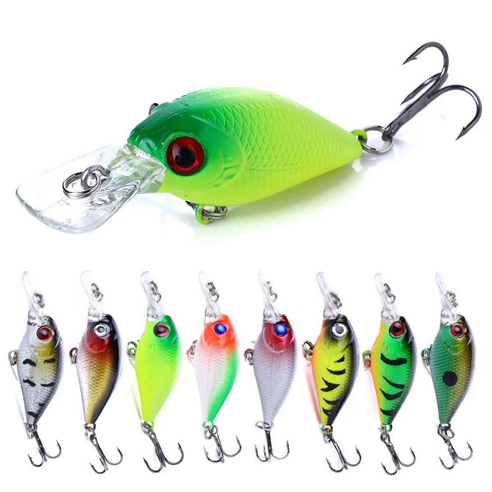 5cm Micro Crankbait Wobbles Je - Fishing Hook Treble review and price