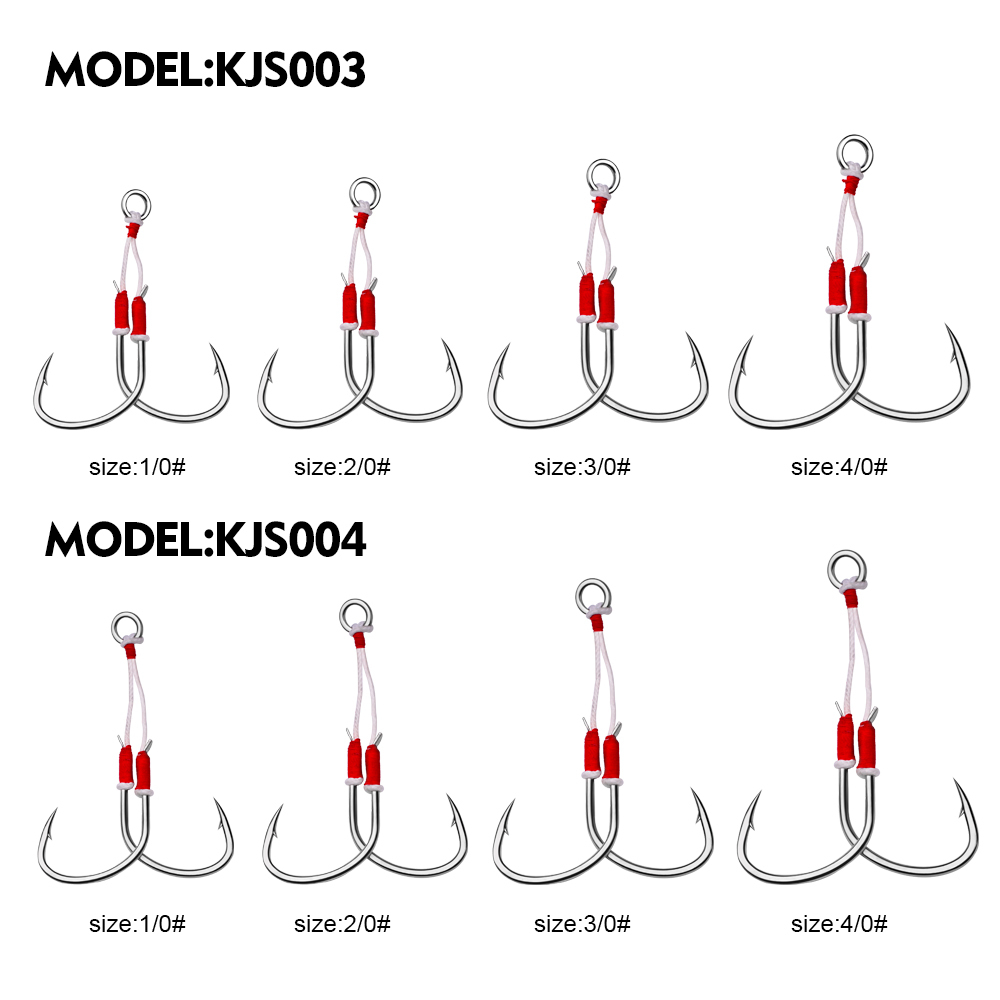PROBEROS 2pcs Jigging Double F - Fishing Hook Offset review and price
