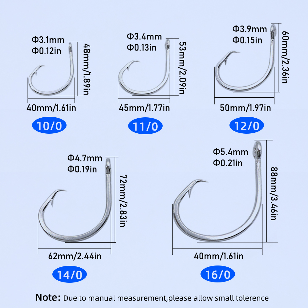 Ellllv 10/0 - 16/0 Stainless S - Fishing Hook Circle review and price