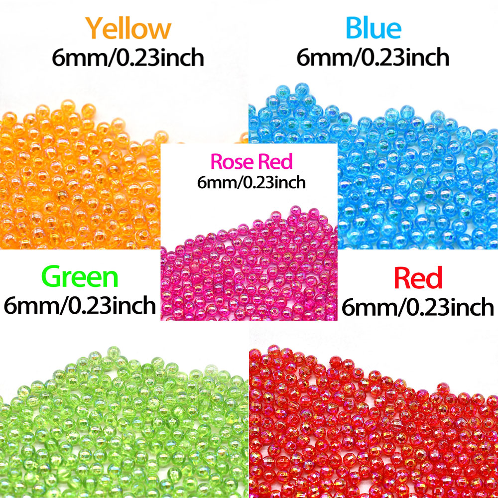 MNFT Mix 5 Colors Round Beads  - Fishing Hook Size review and price