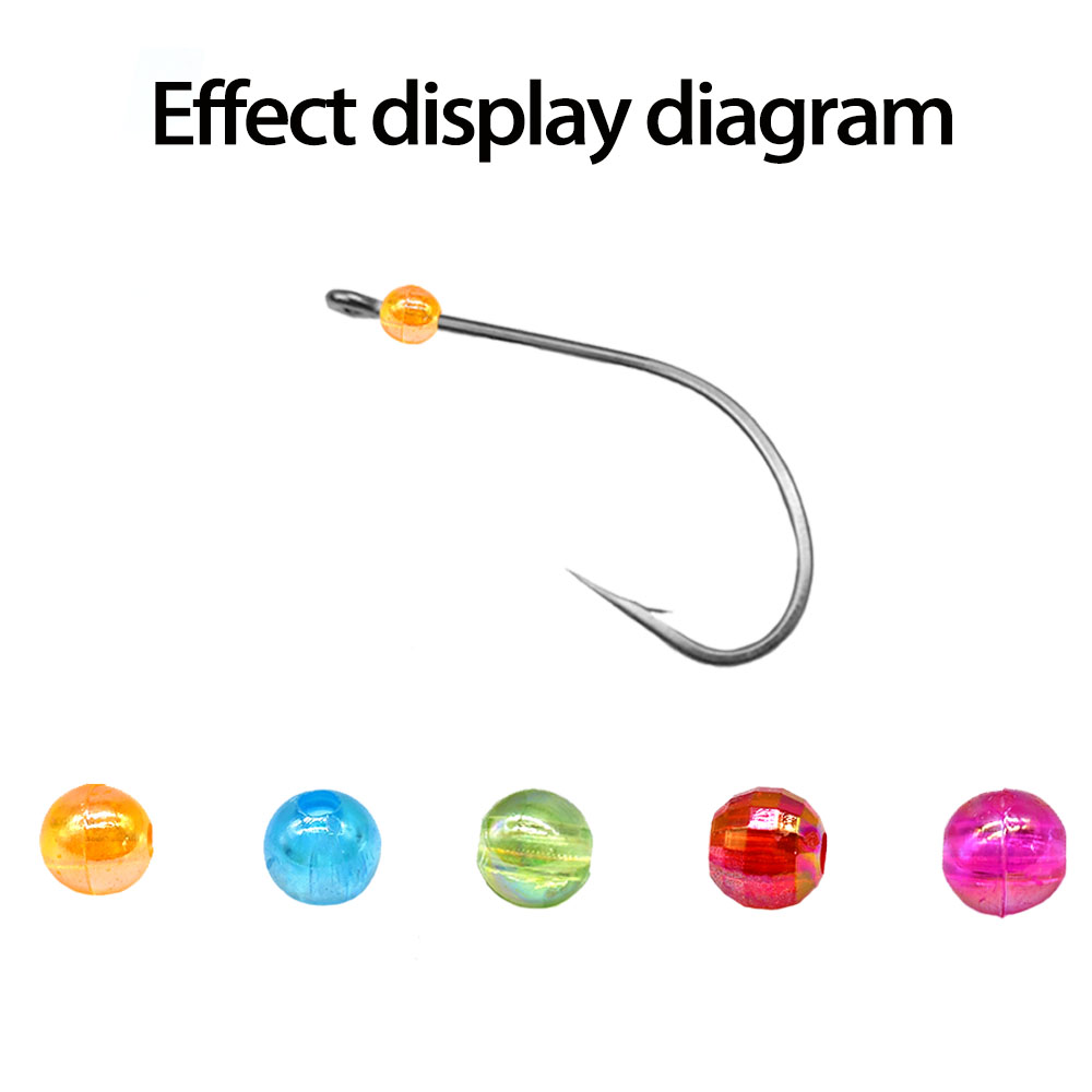 MNFT Mix 5 Colors Round Beads  - Fishing Hook Size review and price