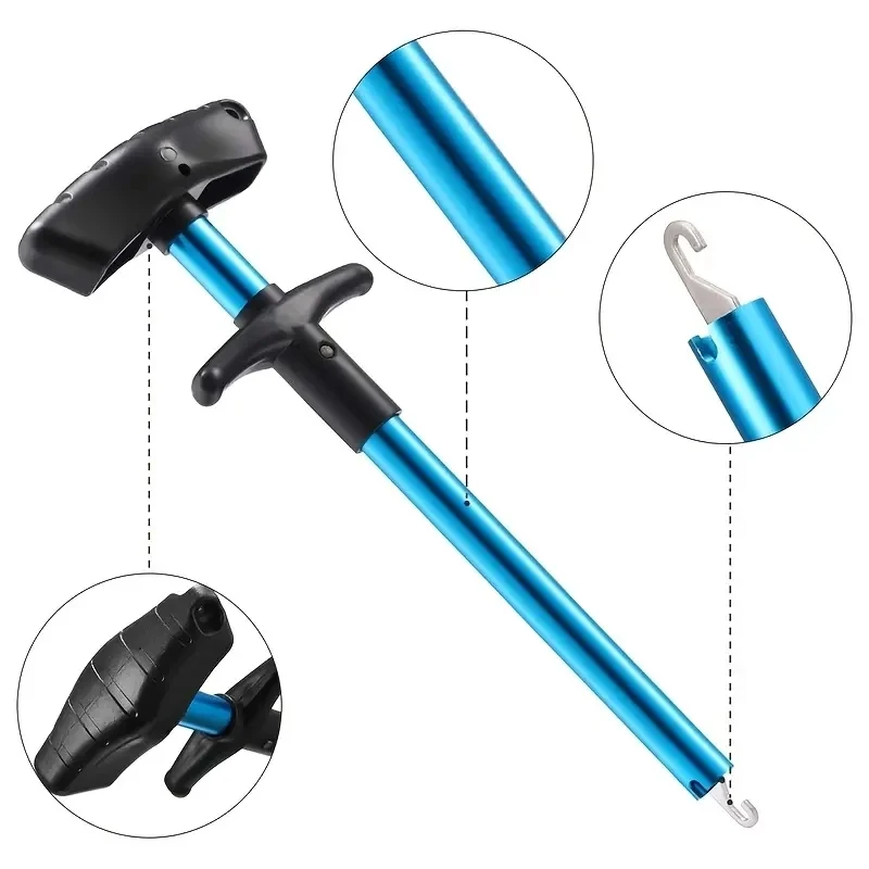 1/2pcs Portable Aluminum T-Hoo - Fishing Hook Remover review and price