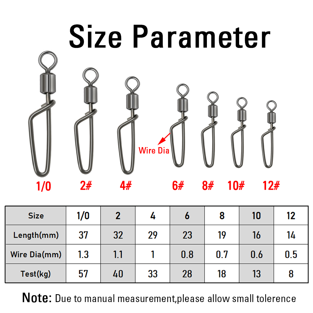 20PCS #12 -1/0 Rolling Swivel  - Fishing Hook Stainless Steel review and price