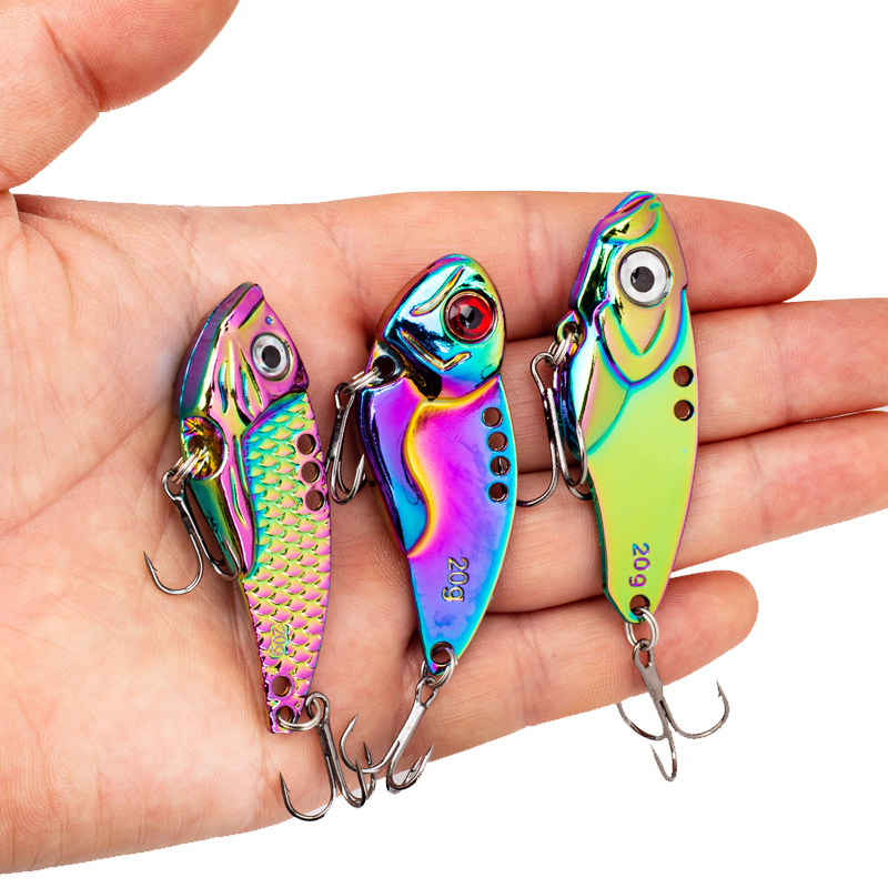 3PCS Metal Colorful VIB Lure 5 - Fishing Hook Treble review and price