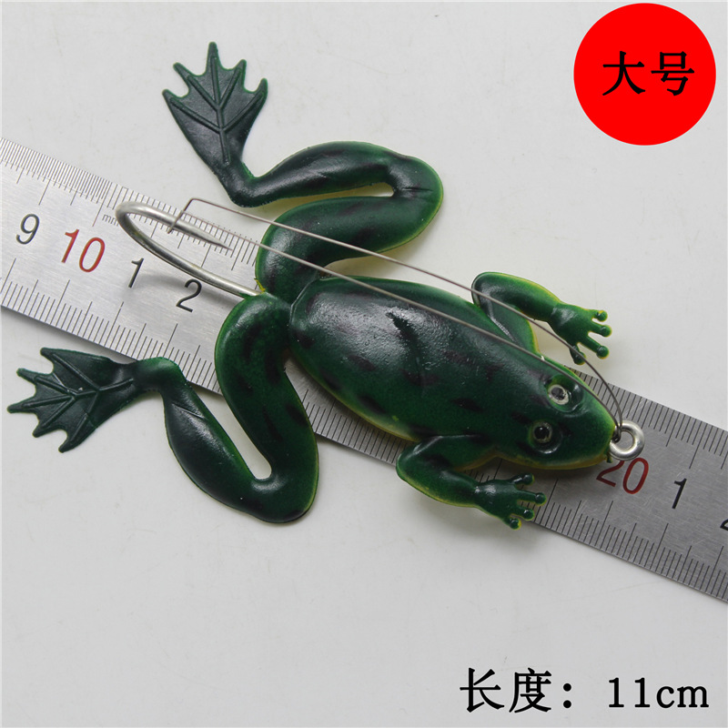 Weedless Soft Frog Lure With H - Fishing Hook Weedless review and price