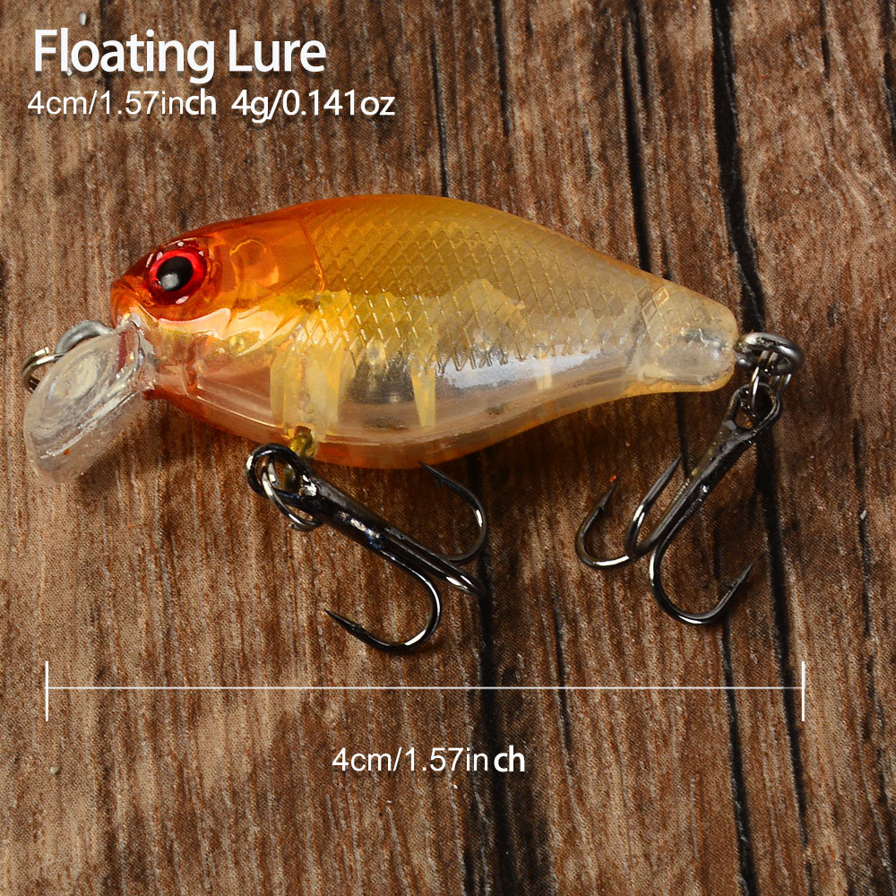 5pcs Floating Crankbaits Bait  - Fishing Hook Treble review and price