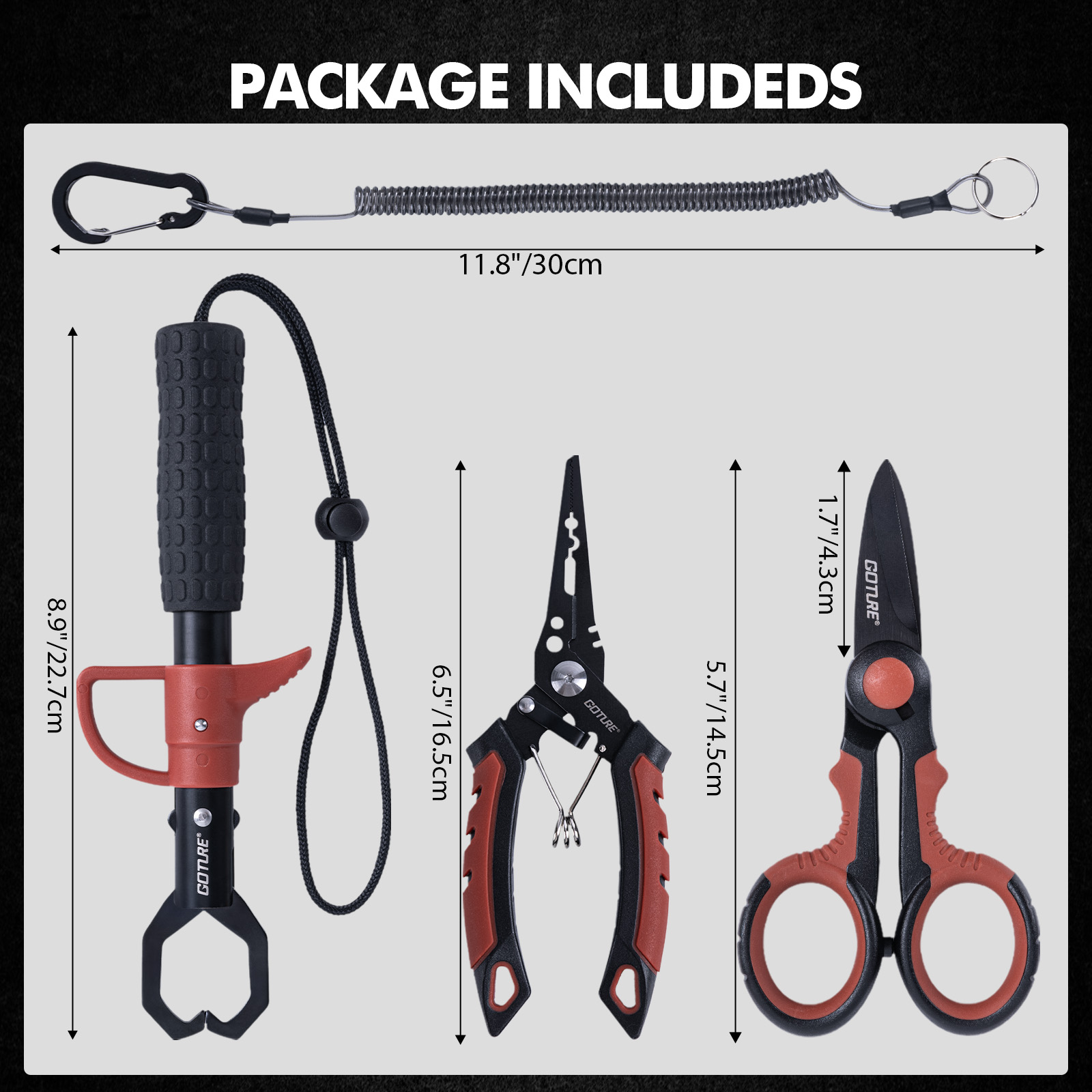 Goture Fishing Tools Combo Mul - Fishing Hook Remover review and price