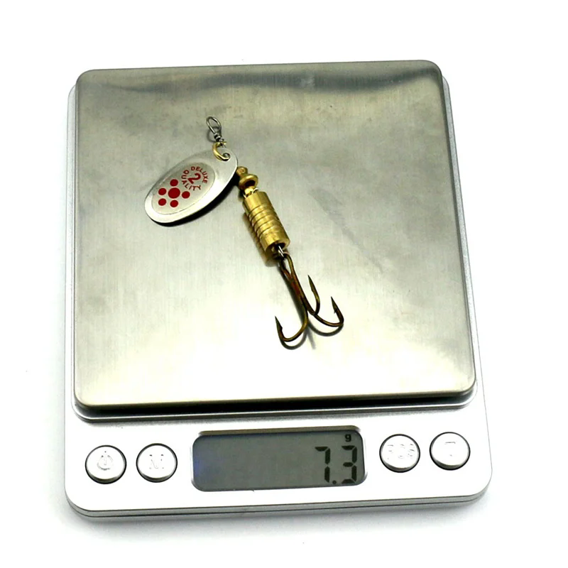 1PCS Metal Plating Spinner Bai - Fishing Hook Treble review and price