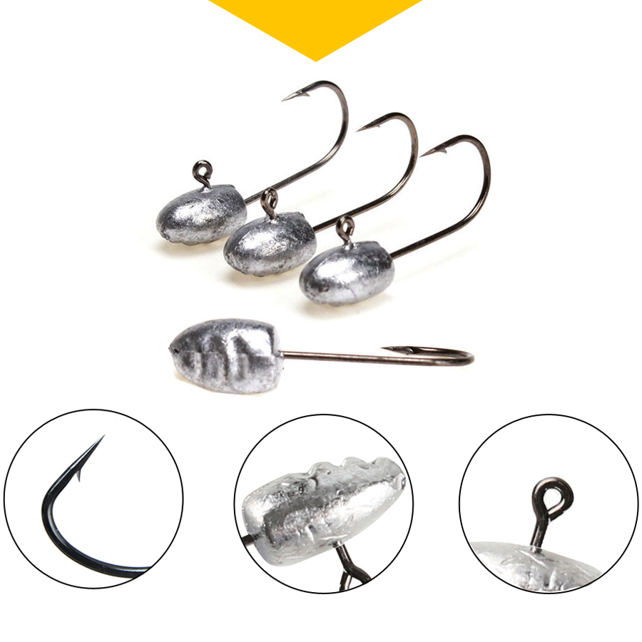 Exposed Oval Jig Head Jig Hook - Fishing Hook Barbless review and price