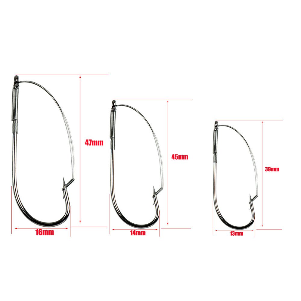 10Pcs/box Fishing Wacky Weedle - Fishing Hook Box review and price