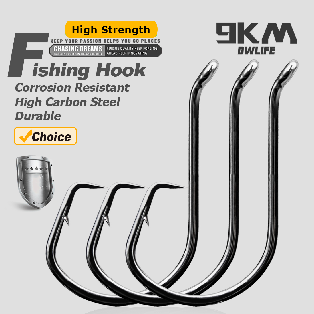 9KM Circle Fishing Hooks 25~50 - Fishing Hook Barbless review and price
