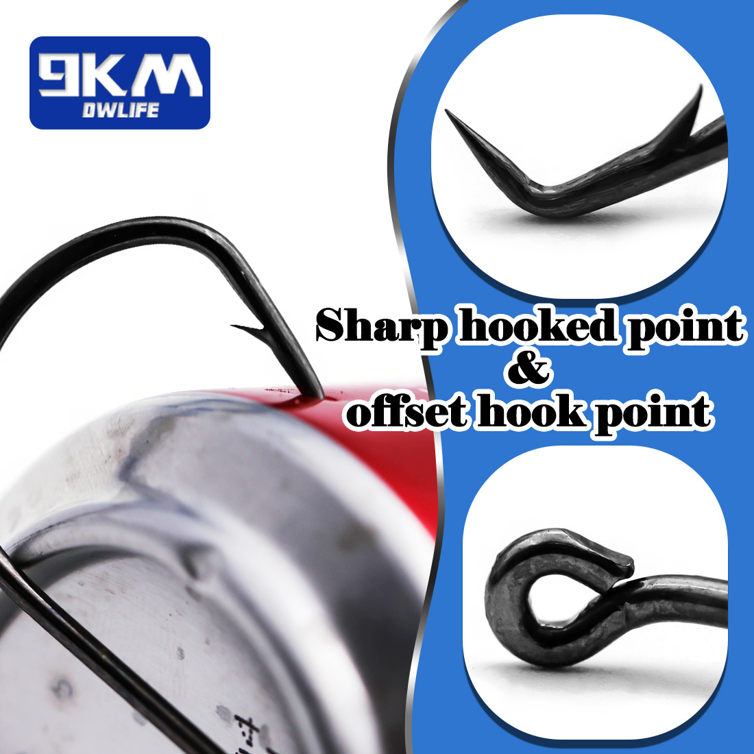 9KM Circle Fishing Hooks 25~50 - Fishing Hook Barbless review and price