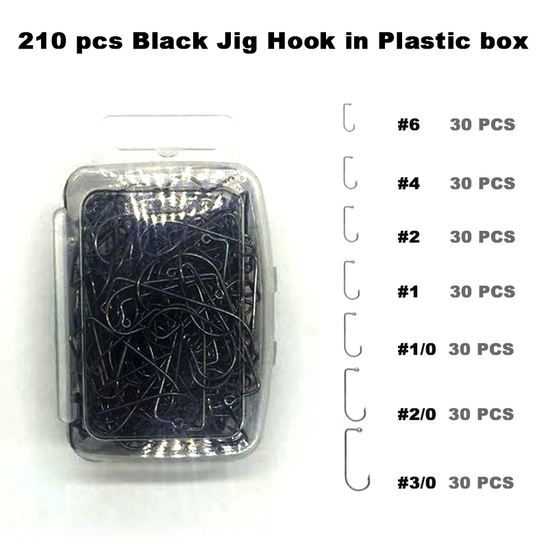 Adygil DIY Fishing 210 pcs Bla - Fishing Hook Jig review and price