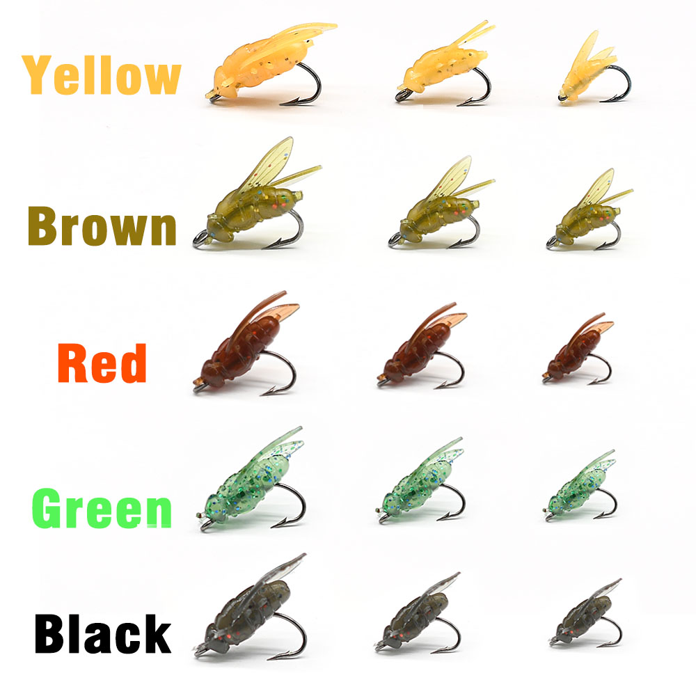 10Pcs Artificial Bionic Fly In - Fishing Hook Assortment review and price