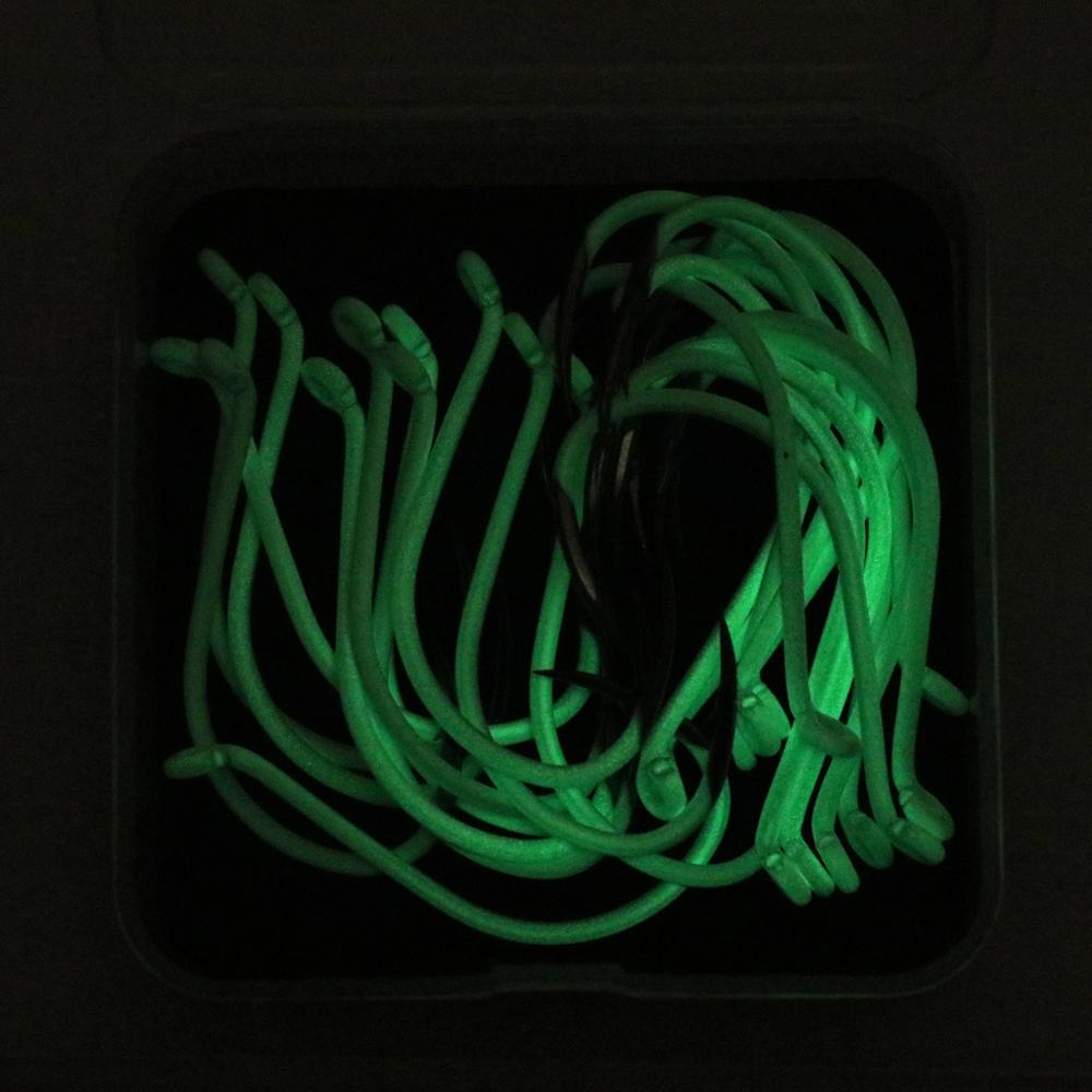 25pcs/box Luminous Imported St - Fishing Hook Offset review and price