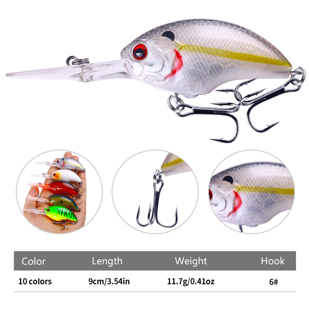HENGJIA 11.7G 9CM Fishing Lure - Fishing Hook Size review and price