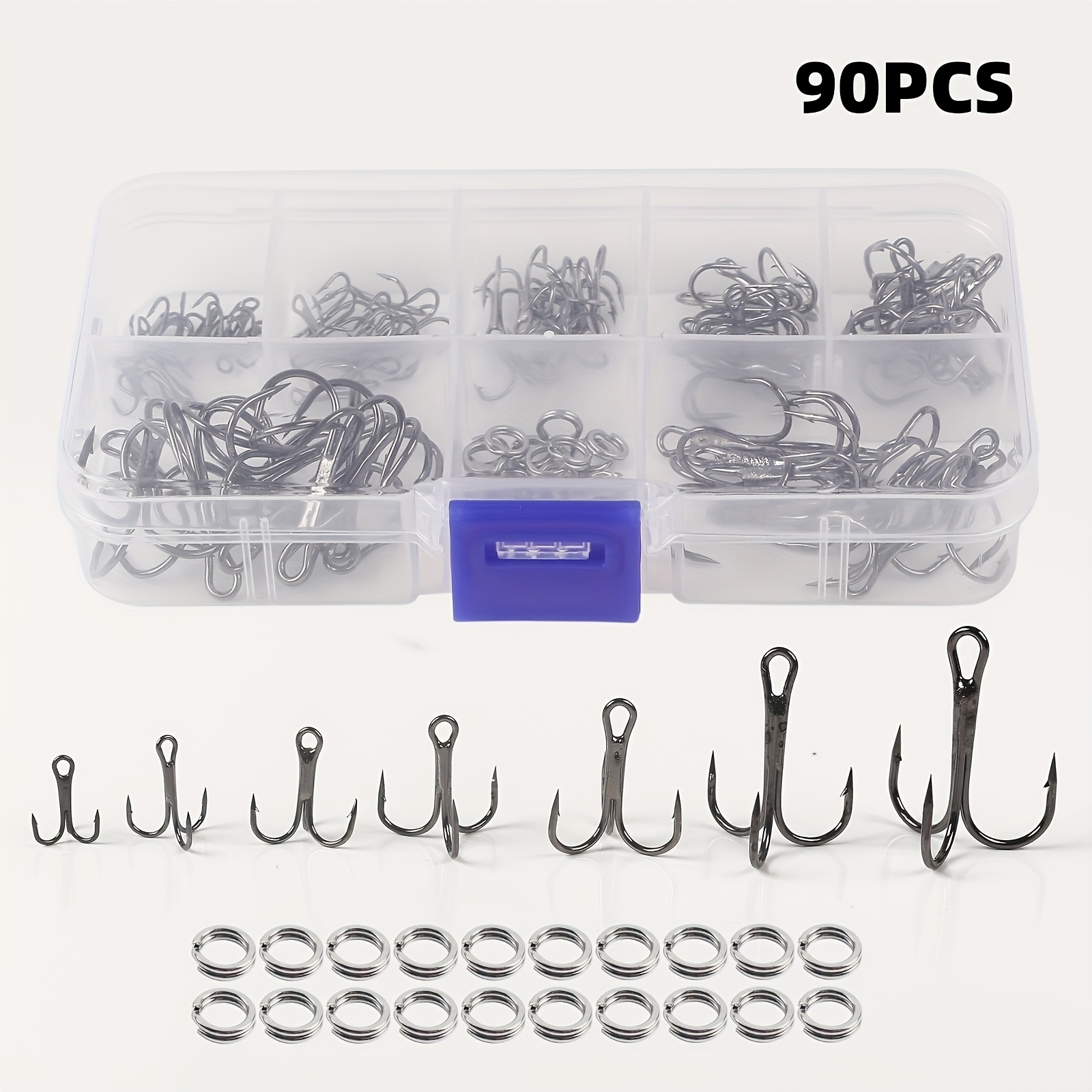 90pcs/set The lure triple-hook - Fishing Hook Circle review and price
