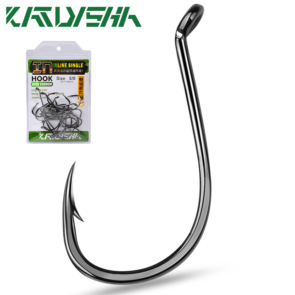KATYUSHA  100PCS J Hooks 1/0-2 - Fishing Hook Barbless review and price